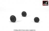 Mikoyan MiG-19 Farmer wheels w/ weighted tires