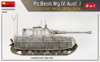 Немецкий командирский танк Pz.Beob.Wg.IV Ausf. J (поздний) с экипажем