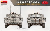 Немецкий командирский танк Pz.Beob.Wg.IV Ausf. J (поздний) с экипажем
