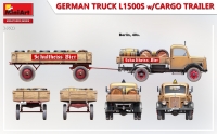 L1500S 1,5-т. немецкий грузовик с грузовым прицепом