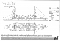 Французский линкор "Voltaire", 1911 г.