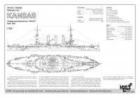 Американский броненосец BB-21 "Kansas", 1907 г.