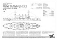 Американский броненосец BB-25 "New Hampshire", 1908 г.