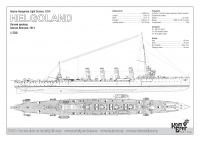 Австро-венгерский легкий крейсер "Helgoland", 1914 г.