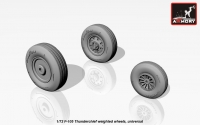 F-105 Thunderchief wheels, weighted