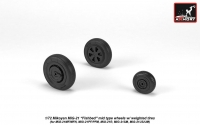 Mikoyan MiG-21 Fishbed wheels w/ weighted tires, mid