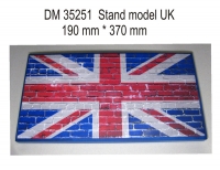 Подставка для модели (тема Великобритания - подложка фото флага на кирпичном фоне)