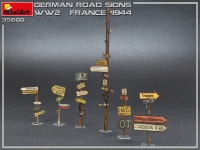 Немецкие дорожные знаки WWII (Франция, 1944 г.)