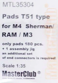 Pads T51 type for M4 Sherman/M3/RAM
