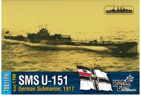 Германская субмарина U 151, 1917 г. Полный корпус.