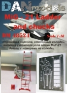 ФТД МиГ-21 стремянка летчика, колодки, антенны