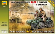 Советский мотоцикл М-72 с коляской