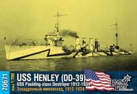 USS Paulding-class DD-39 Henley, 1912-1919